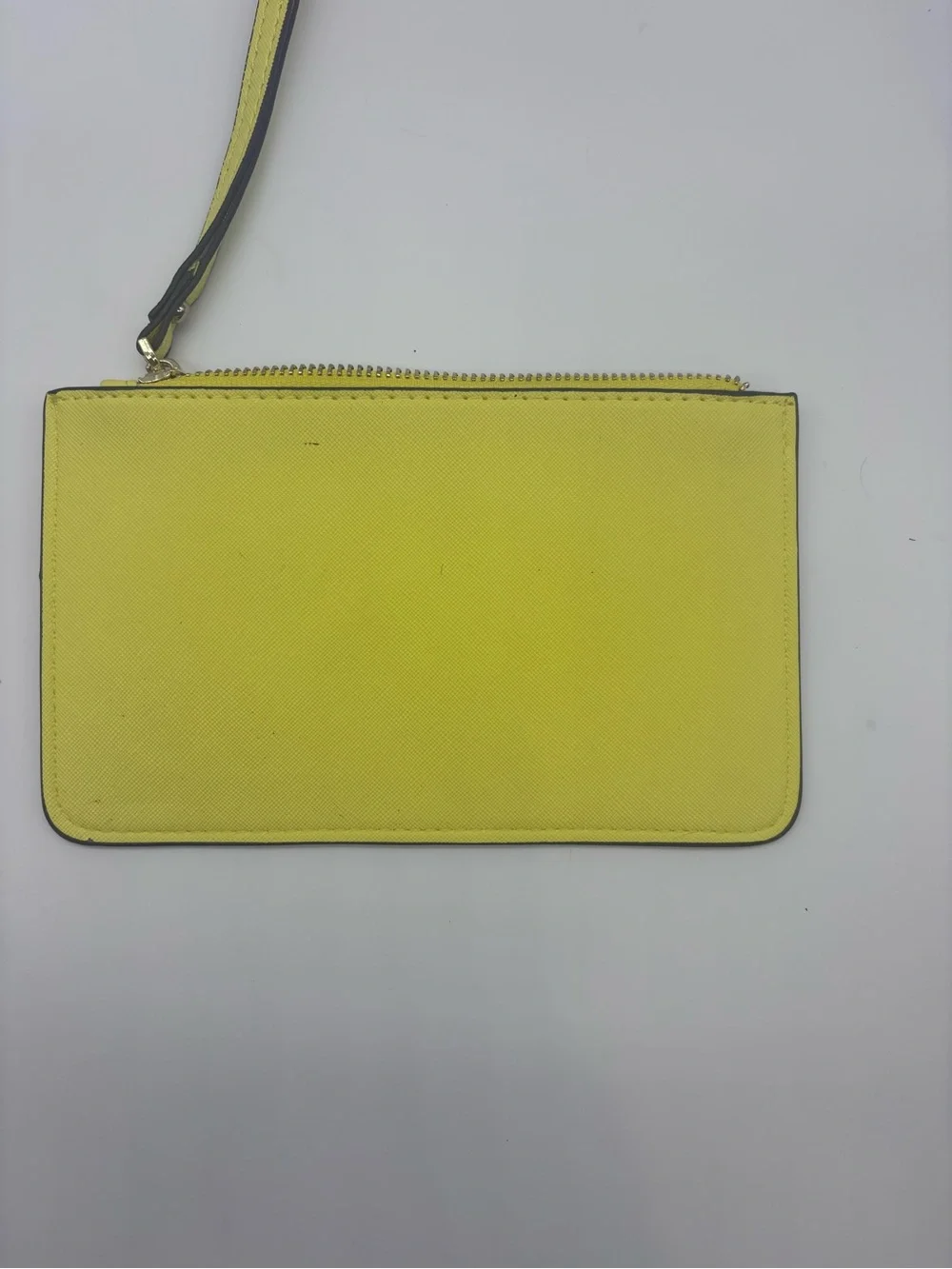 kate spade New York Bright Yellow Saffiano Wristlet